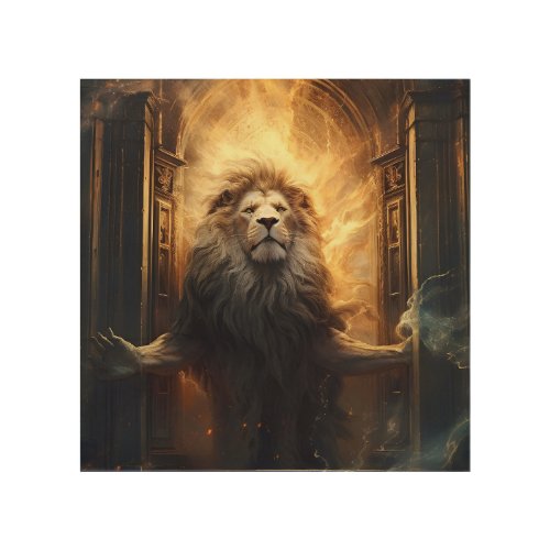 Lion From Haven  Wood Wall Art