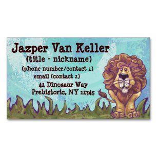 Lion Gifts & Accessories Business Card Magnet