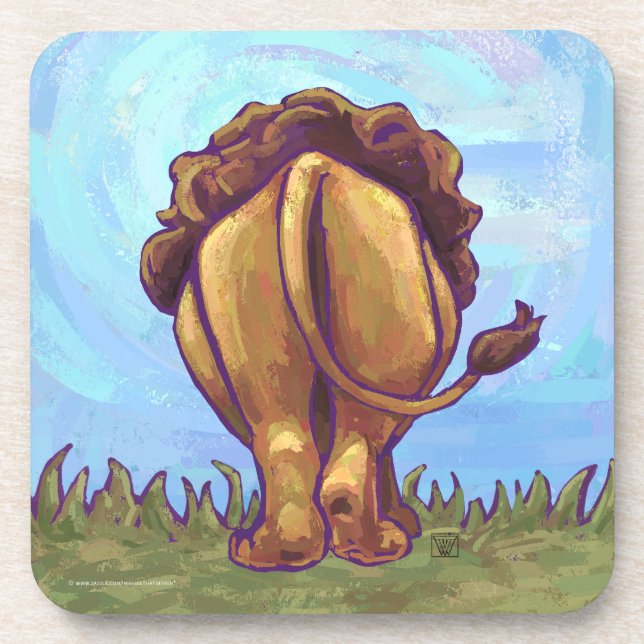 Lion Gifts & Accessories Coaster (Front)
