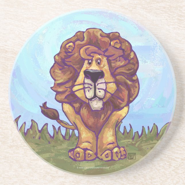 Lion Gifts & Accessories Drink Coaster (Front)