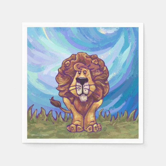 Lion Gifts & Accessories Napkins (Front)