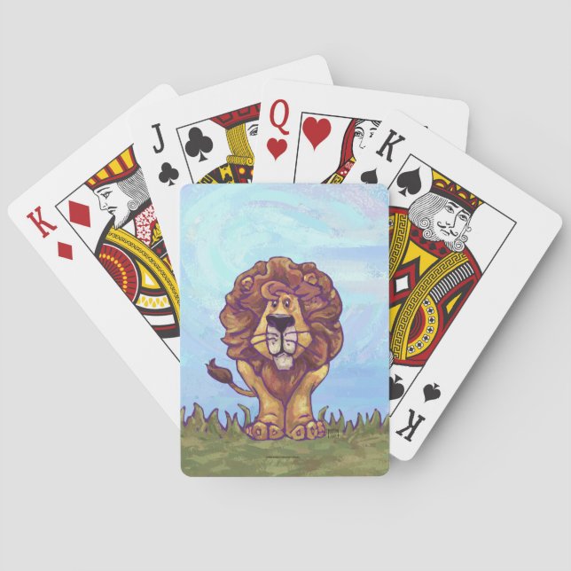 Lion Gifts & Accessories Poker Cards (Back)