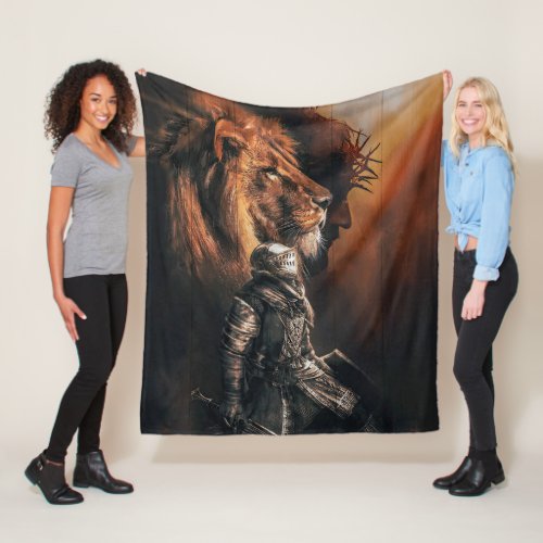 Lion God Canvas Blanket Lion Of Judad Warrior