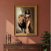 Lion Goddess 24x36 Acrylic Wall Art