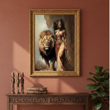 Lion Goddess 24x36 Gallery Wrap