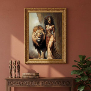 Lion Goddess 24x36 Gallery Wrap