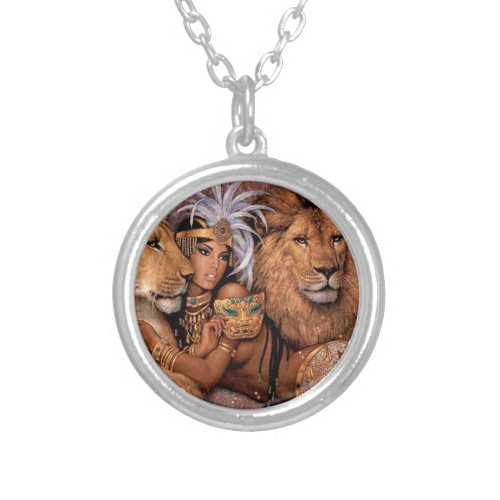 Lion Goddess Egyptian Princess Necklace Pendant