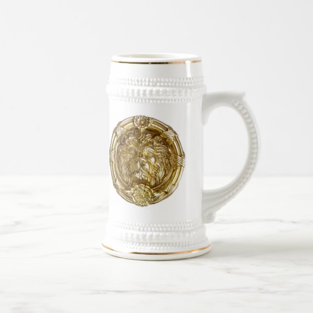 Lion Gold Beer Stein (Right)