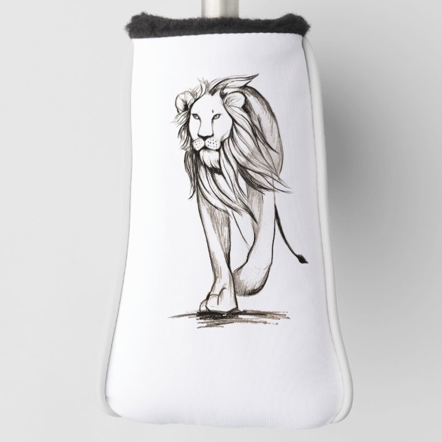 Lion  golf head cover (Rotate 90)