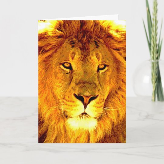 Lion Greeting Card | Zazzle.com