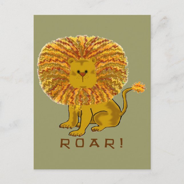 Lion Greeting Cards (Front)
