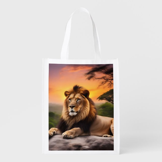 Lion Grocery Bag (Front)