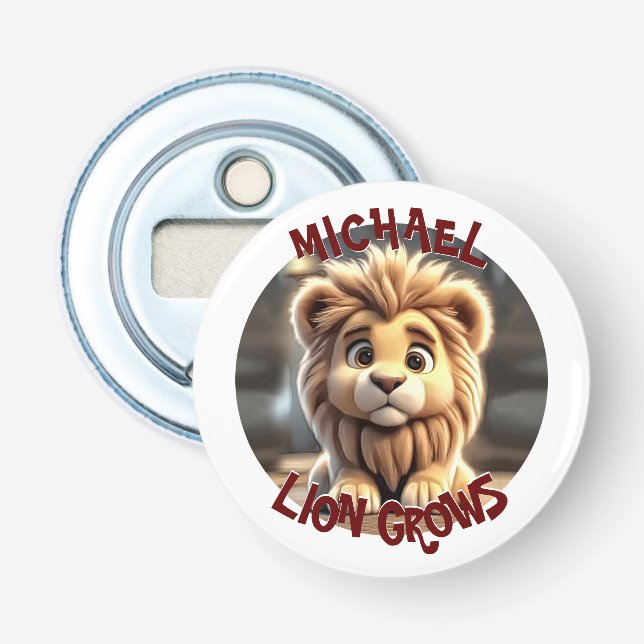 Lion Grows Bottle Opener (Front)