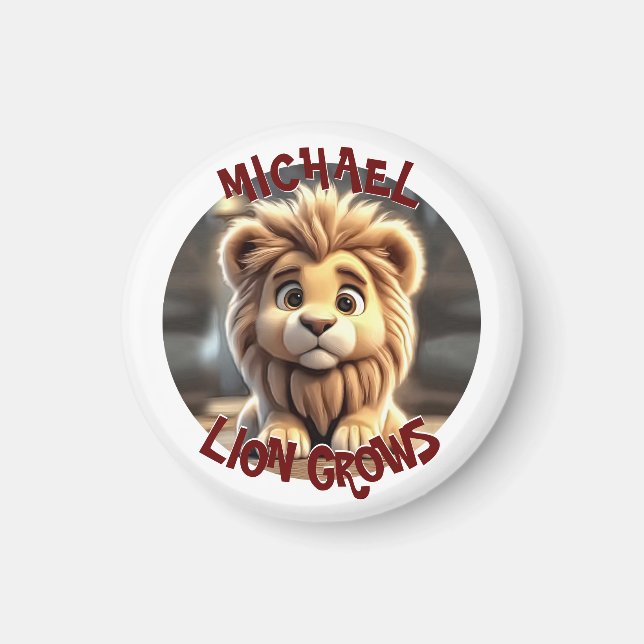 Lion Grows Magnet (Front)