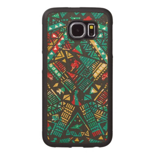 Lion Guard  African Pattern Carved Wood Samsung Galaxy S6 Case