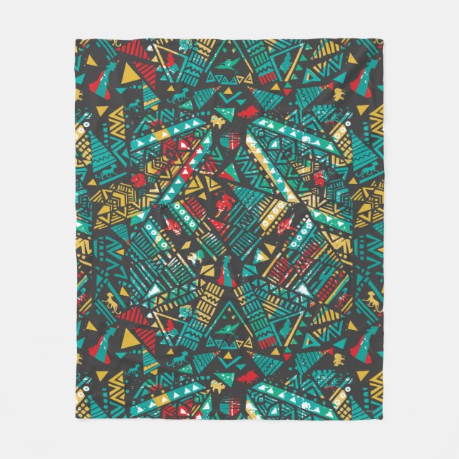 Lion Guard | African Pattern Fleece Blanket (Front)