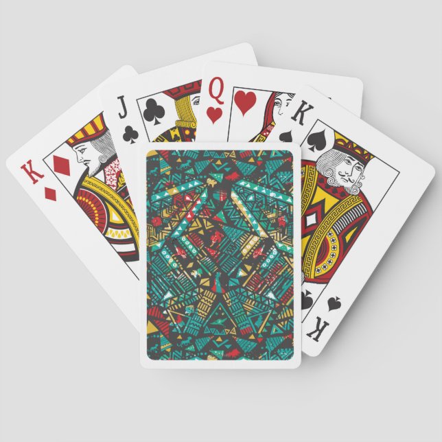 Lion Guard | African Pattern Poker Cards (Back)
