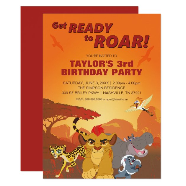 Lion Guard | Birthday Invitation
