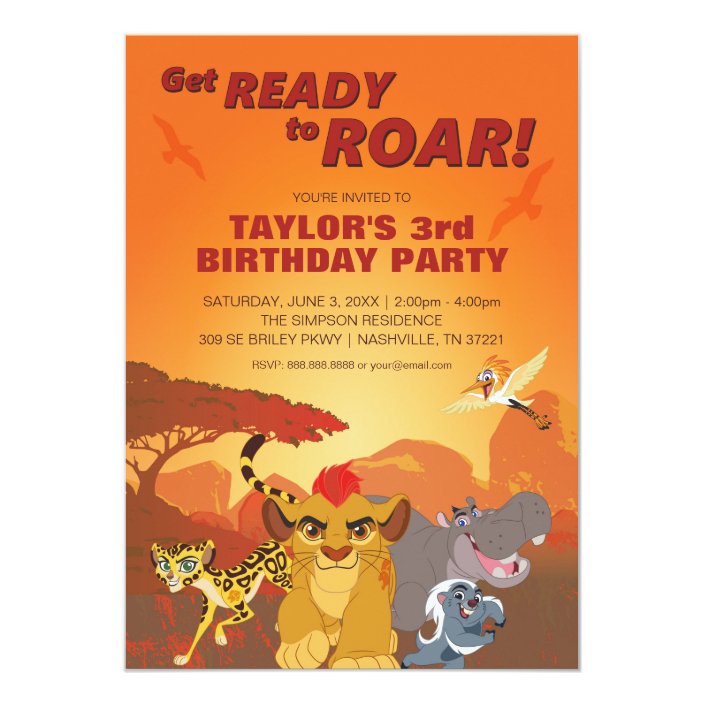 The Lion Guard Invitation Lion Guard Decorationsleon