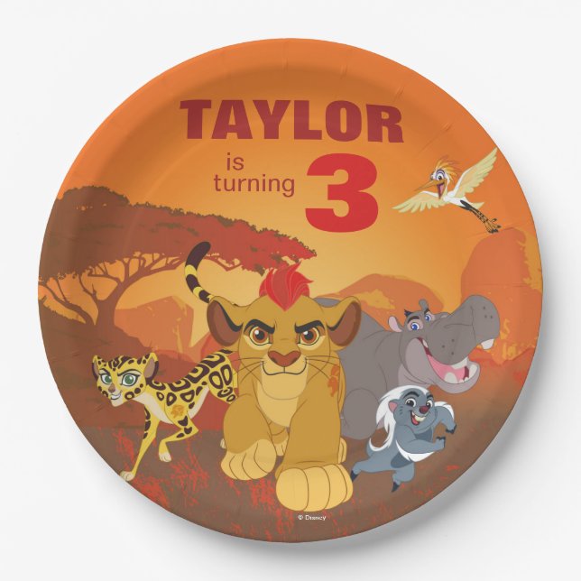 Lion Guard | Birthday Paper Plates (Front)