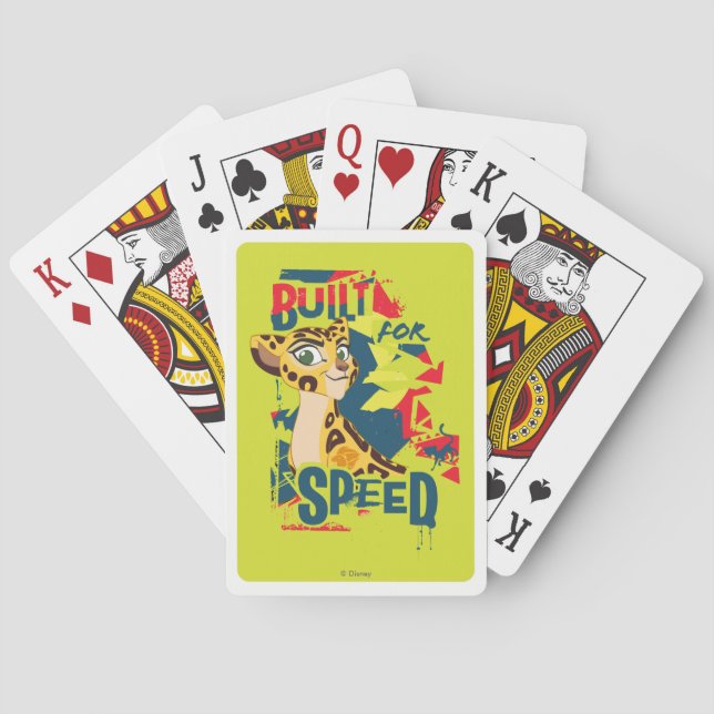 Lion Guard | Built For Speed Fuli Poker Cards (Back)