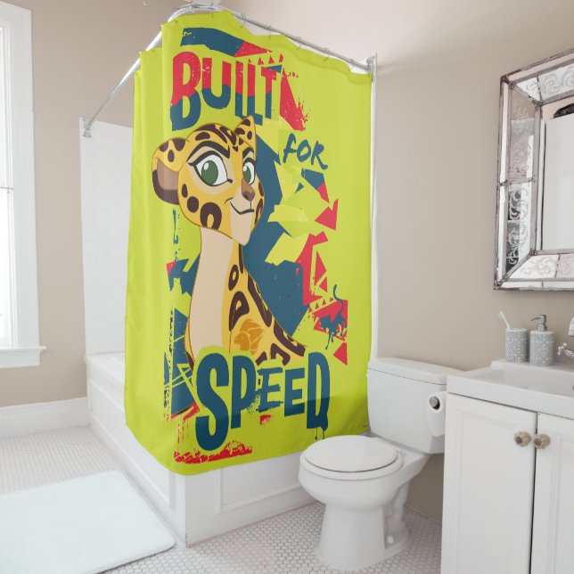 Lion Guard | Built For Speed Fuli Shower Curtain (In Situ)