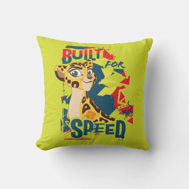 Lion Guard | Built For Speed Fuli Throw Pillow (Front)