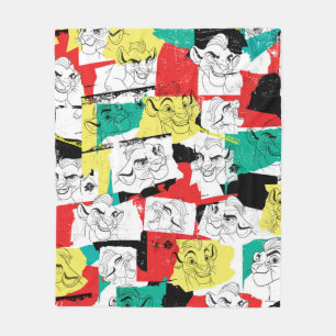 Lion Guard Kion Expressions Pattern Fleece Blanket