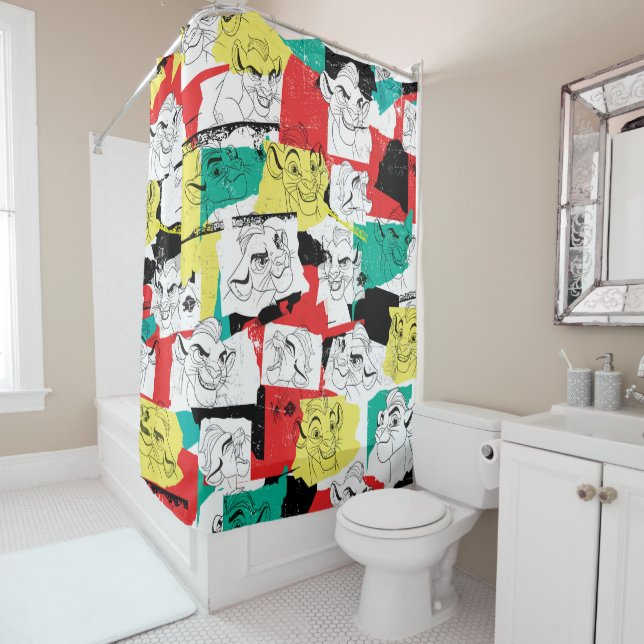 Lion Guard | Kion Expressions Pattern Shower Curtain (In Situ)