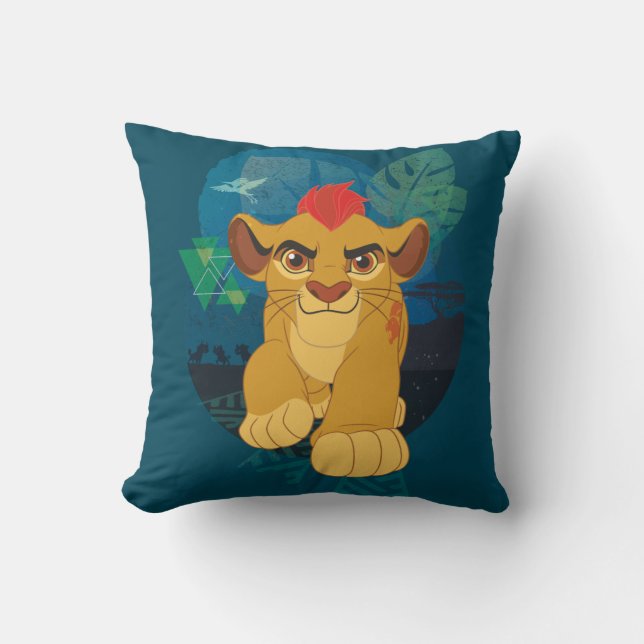 Lion Guard | Kion Safari Graphic Throw Pillow (Front)