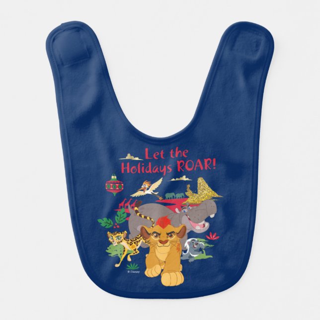 Lion Guard | Let The Holidays Roar Bib (Front)