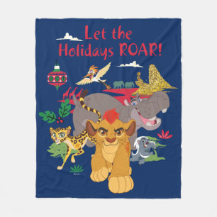 Lion Guard Let The Holidays Roar Fleece Blanket