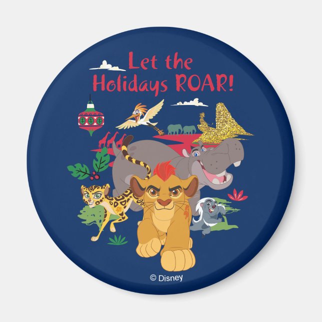 Lion Guard | Let The Holidays Roar Magnet (Front)