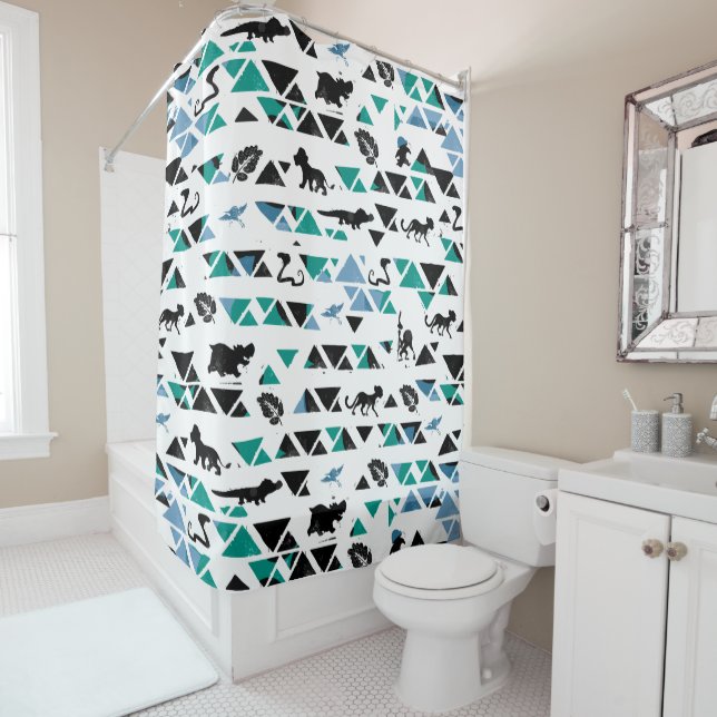 Lion Guard | Mosaic Pattern Shower Curtain (In Situ)