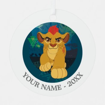 Lion Guard | Simba Add Your Name Metal Ornament by lionguard at Zazzle
