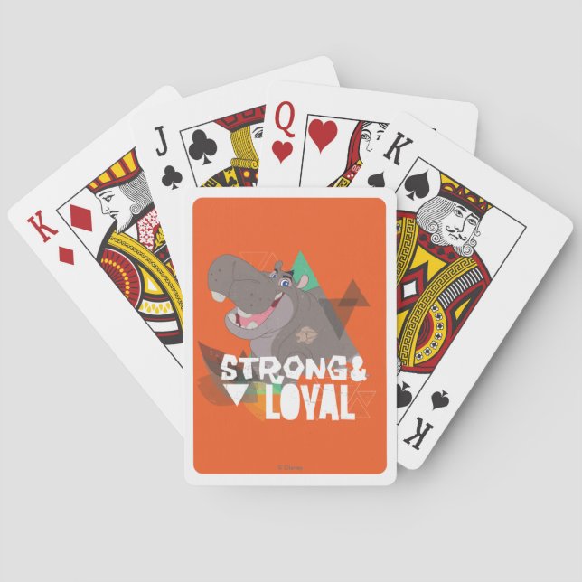 Lion Guard | Strong & Loyal Beshte Poker Cards (Back)