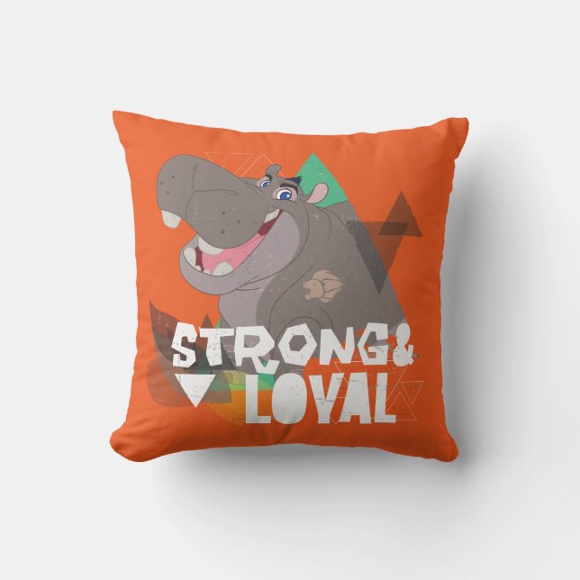 Lion Guard | Strong & Loyal Beshte Throw Pillow (Front)