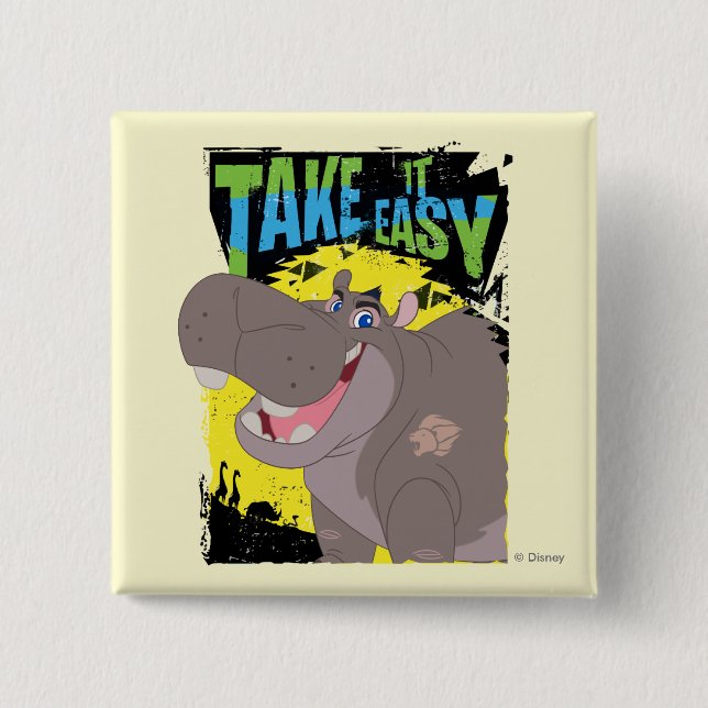 Lion Guard | Take It Easy Beshte Pinback Button (Front)