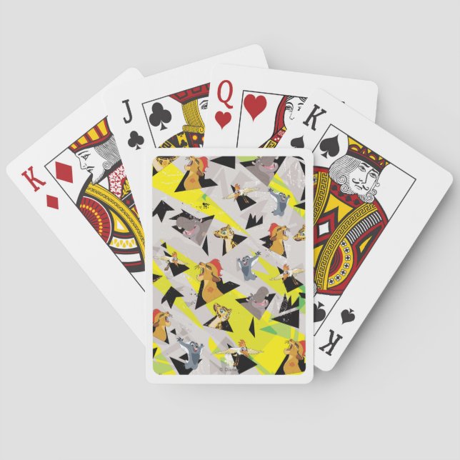 Lion Guard | Triangle Pattern Poker Cards (Back)