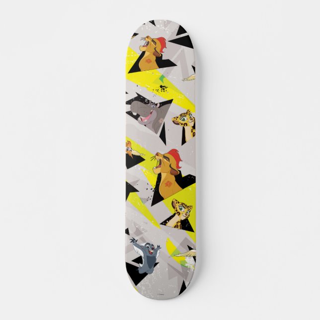 Lion Guard | Triangle Pattern Skateboard Deck (Front)