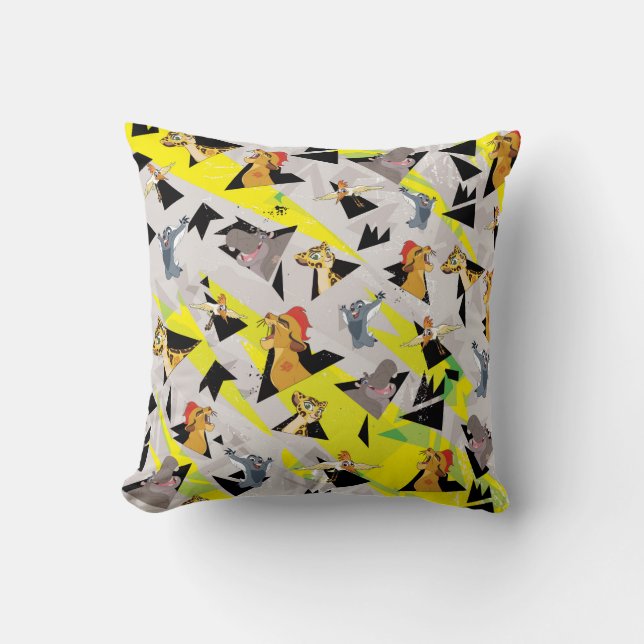 Lion Guard | Triangle Pattern Throw Pillow (Front)