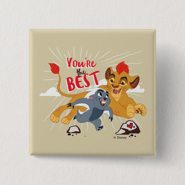 Lion Guard | You're the Best Valentine Button (Front)