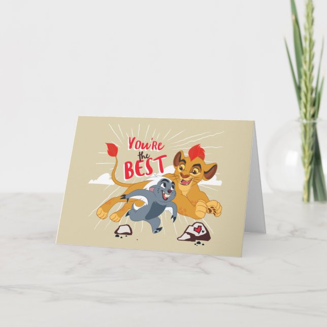 Lion Guard | You're the Best Valentine Holiday Card (Front)