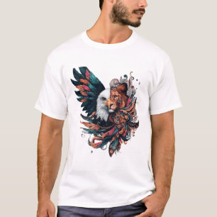 Lion half Eagle animal art T-Shirt