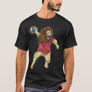 Lion Handball player Handball T-Shirt