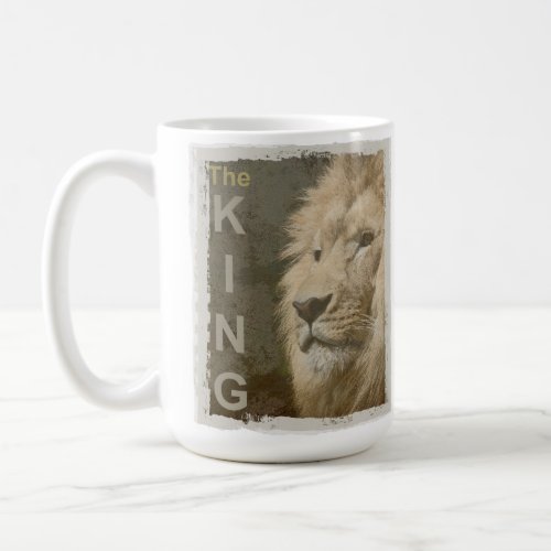 Lion Head Animal King Elegant Trendy Template Coffee Mug