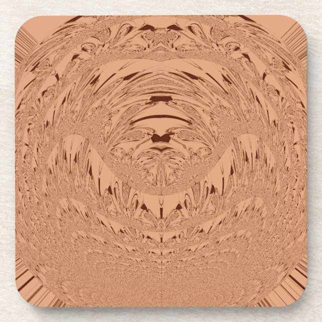 Lion head beverage coaster (Front)
