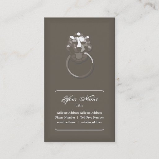 Customizable Lion Head Business Card