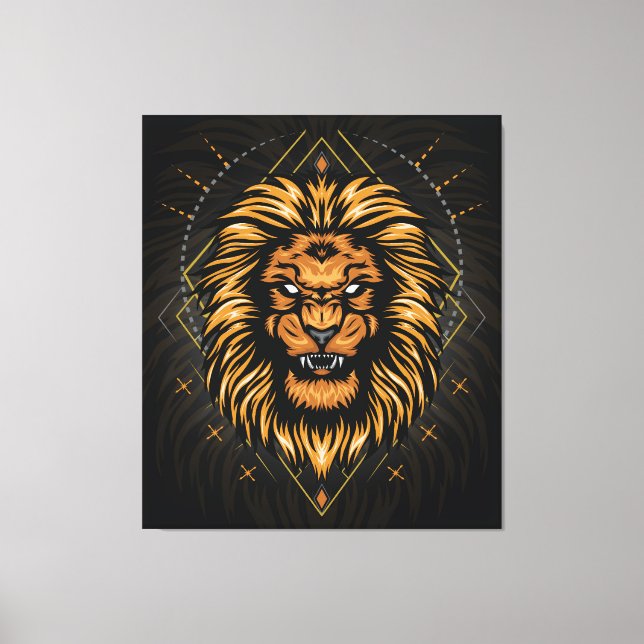  Lion head  Canvas Print (Front)