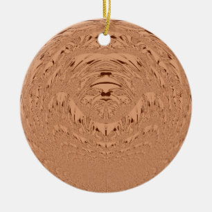 Lion head ceramic ornament